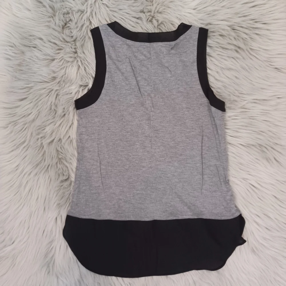 Ann Taylor LOFT Gray Tank Top Shirt Size Small - Picture 4 of 6